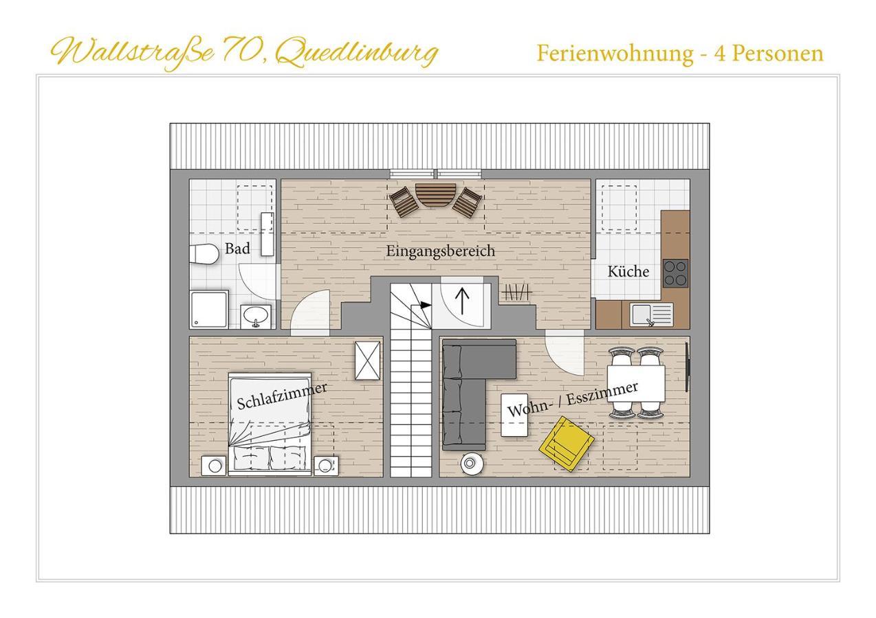 Ferienwohnung Quedlinburg Harz Exterior foto